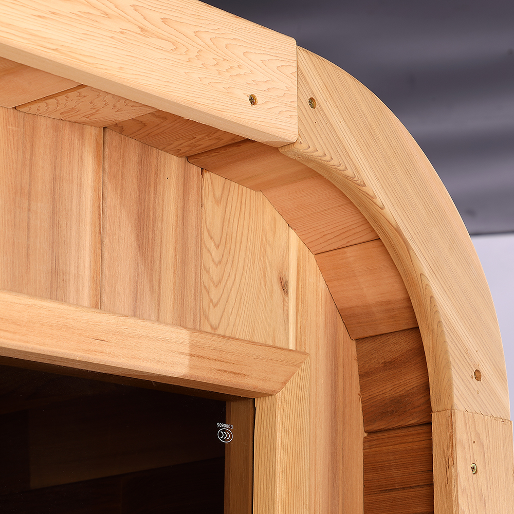 Aussensauna Panorama Zedernholz **Package DEAL**